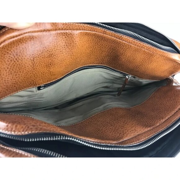 Franklin Covey Womens Beige Brown Adjustable Leather Strap Shoulder‎ Bag Size S - Picture 10 of 10